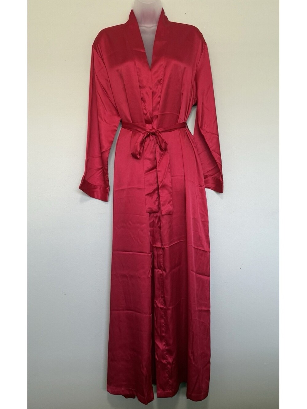 VTG Y2K Victoria’s Secret Red Long Silky Robe XS/S